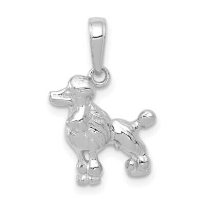 Poodle Dog Pendant 14k White Gold C3515W, MPN: C3515W, 196904089873