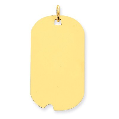 Dog Tag Disc Charm 14k Gold XM541/11, MPN: XM541/11, 883957378985