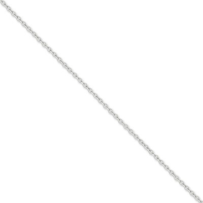 3.2mm Cable Chain 18 Inch 14k White Gold PEN212-18, MPN: PEN212-18, 886774432953