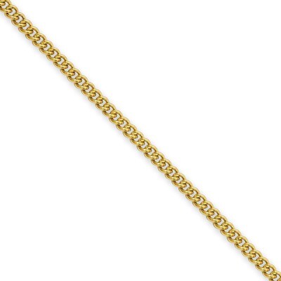 IP Gold-plated 2.25mm 18 Inch Round Curb Chain - Stainless Steel SRN685GP by Chisel, MPN: SRN685GP,…