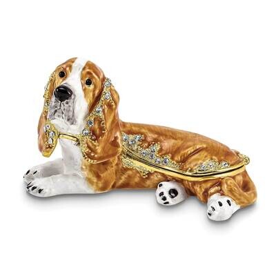 Otis Bassett Hound Trinket Box Bejeweled BJ4046, MPN: BJ4046, 191101910234