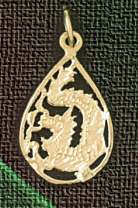 Dazzlers Jewelry Dragon Pendant Necklace Charm Bracelet in Yellow, White or Rose Gold 2400, MPN: DZ…