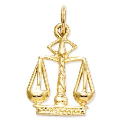 Scales Of Justice Charm 14k Gold A2918, MPN: A2918, 883957853710