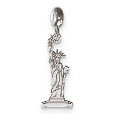 Memi Statue Of Liberty Charm Sterling Silver Rhodium-plated ME190-SS, MPN: ME190-SS,
