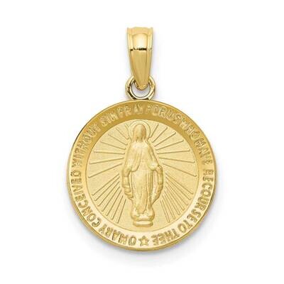 Miraculous Medal Pendant 10k Gold 10M1436, MPN: 10M1436,