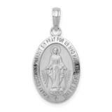 Miraculous Medal Pendant 10k White Gold 10M1432W, MPN: 10M1432W,