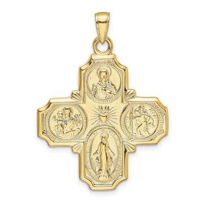 Four-Way Medal Pendant 10k Gold 10M1458, MPN: 10M1458,