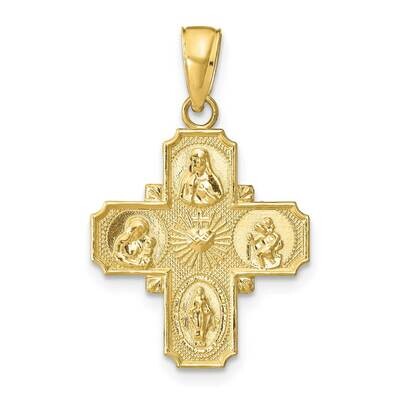 4-Way Medal Pendant 10k Gold 10M1456, MPN: 10M1456,