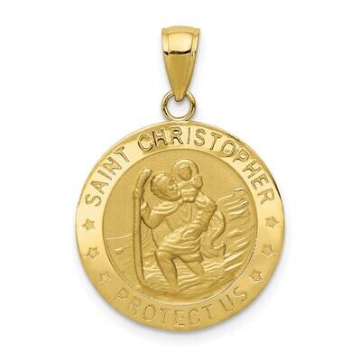 Saint Christopher Medal Pendant 10k Gold 10M1483, MPN: 10M1483,