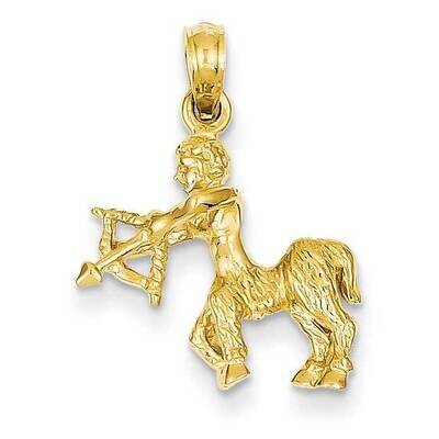 3-D Sagittarius Zodiac Pendant 14k Gold C3151, MPN: C3151, 637218106288