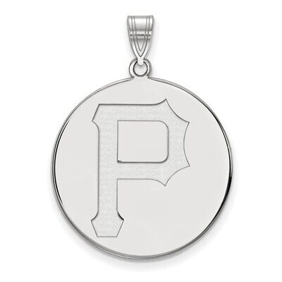 Pittsburgh Pirates x-Large Disc Pendant 14k White Gold 4W018PIR, MPN: 4W018PIR, 886774842134