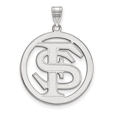 Florida State University L Pendant in Circle Sterling Silver SS034FSU, MPN: SS034FSU, 886774683461