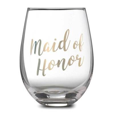 Lillian Rose Gold Maid of Honor Stemless Wine Glass GM21895, MPN: GM21895, 710309449959