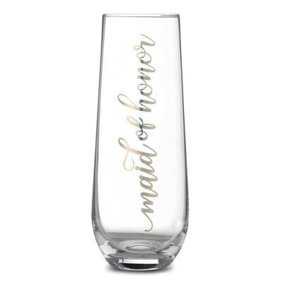Lillian Rose Gold Maid of Honor Stemless Champagne Glass GM21903, MPN: GM21903, 710309450139