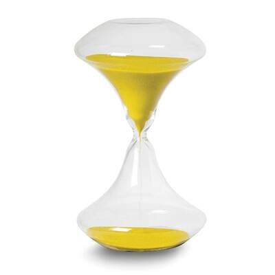 Yellow Sand and Hand-blown Glass 45 Minute Sand Timer GM24152YW, MPN: GM24152YW, 797140328476