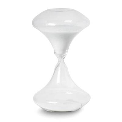 White Sand and Hand-blown Glass 45 Minute Sand Timer GM24152WT, MPN: GM24152WT, 797140318477