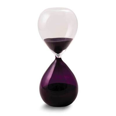 Purple Sand with Hand-blown Glass 60 Minute Sand Timer GM24149PU, MPN: GM24149PU, 797140328414