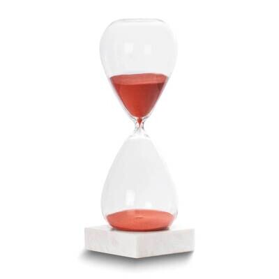 Red-Orange Sand and Glass with Marble Base 90-Minute Hourglass GM24148RD, MPN: GM24148RD, 797140248…