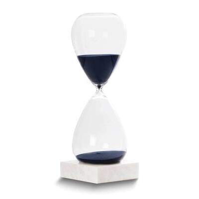 Navy Sand Hand-blown Glass with Marble Base 90-Minute Hourglass GM24148NB, MPN: GM24148NB, 79714023…