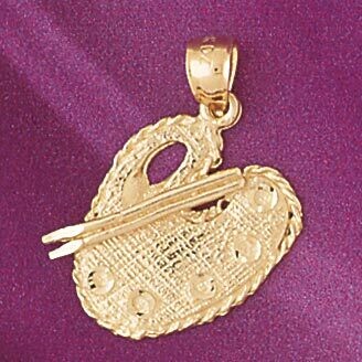 Dazzlers Jewelry Painter Painting Pendant Necklace Charm Bracelet in Yellow, White or Rose Gold 641…