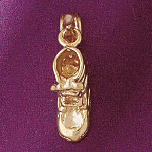 Dazzlers Jewelry Baby Shoe Pendant Necklace Charm Bracelet in Yellow, White or Rose Gold 5933, MPN:…