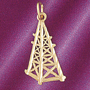 Dazzlers Jewelry Oil Well Pendant Necklace Charm Bracelet in Yellow, White or Rose Gold 5230, MPN: …