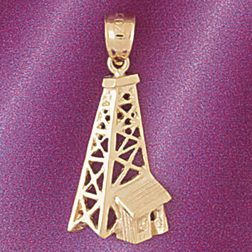 Dazzlers Jewelry Oil Well Pendant Necklace Charm Bracelet in Yellow, White or Rose Gold 5236, MPN: …
