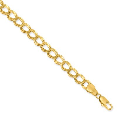 Kelly Waters 6.5mm Double Link Charm Bracelet 7 Inch Gold-plated KW491-7.25, MPN: KW491-7.25, 19110…