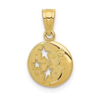 Moon &amp; Stars Pendant 10k Gold 10D1261, MPN: 10D1261,