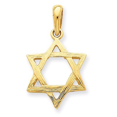 Star of David Pendant 14k Gold K532, MPN: K532, 883957266046