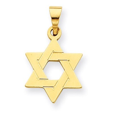 Star of David Pendant 14k Gold XR418, MPN: XR418, 883957243283