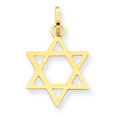 Star of David Pendant 14k Gold XCH232, MPN: XCH232, 886774123950