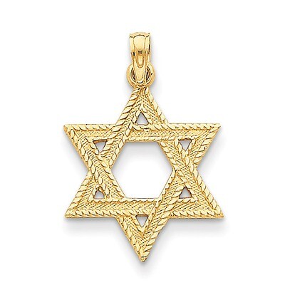 Star of David Pendant 14k Gold C3988, MPN: C3988, 637218016686
