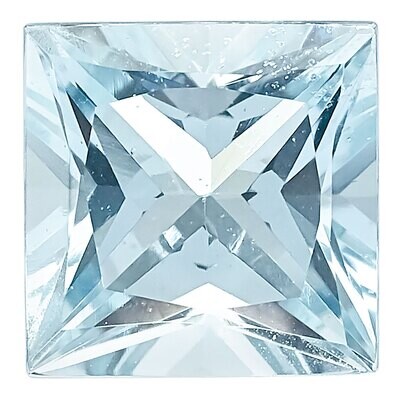 Aquamarine 4mm Princess A Quality Gemstone AQ-0400-SQP-A, MPN: AQ-0400-SQP-A,