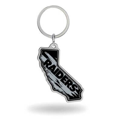 NFL Oakland Raiders-California State Shaped Key Ring GC8056, MPN: GC8056, 767345747679