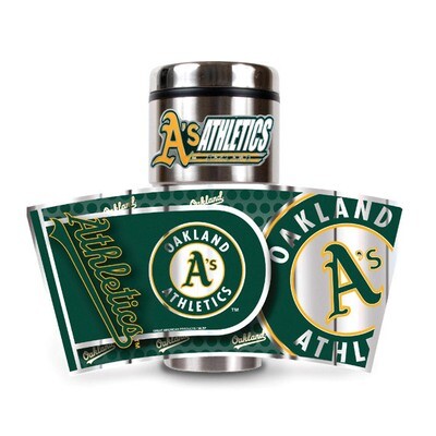 Oakland A&#39;s 360 Metallic Wrap 16oz Stainless Tumbler GC3810, MPN: GC3810, 89006339741