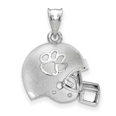 Clemson University 3D Football helmet with Logo pendant Sterling Silver SS505CU, MPN: SS505CU, 8106…