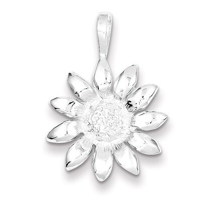 Sunflower Pendant Sterling Silver QC3158, MPN: QC3158, 883957907765