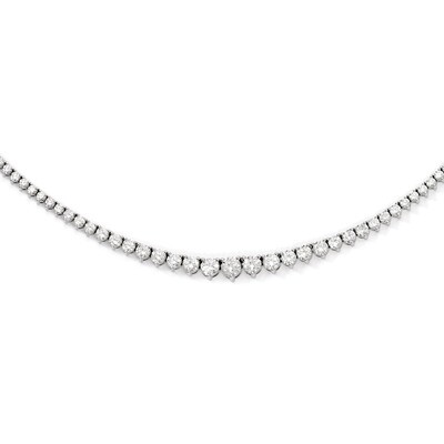 91 Stone Diamond Necklace Sterling Silver Rhodium-plated QG3131-17, MPN: QG3131-17, 886774298511