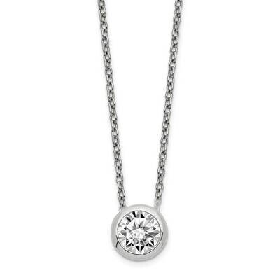 Necklace Sterling Silver CZ Diamond QG5413-16, MPN: QG5413-16, 886774083506