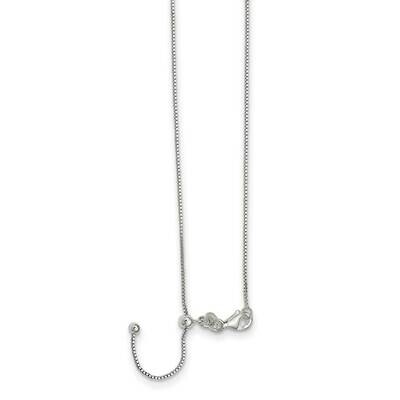 Adjustable Necklace Sterling Silver Polished QG5352-24, MPN: QG5352-24, 883957176345