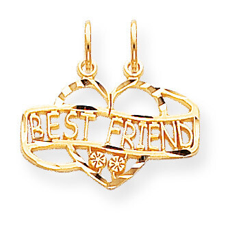 BEST FRIEND BREAK APART CHARM 10k Gold 10C222, MPN: 10C222, 886774084237