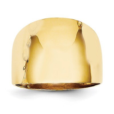 Dome Ring 14k Gold Polished R333, MPN: R333, 886774254494