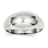 Polished Dome Ring 14k White Gold R389, MPN: R389, 191101370250