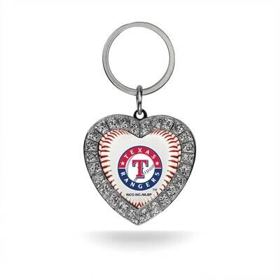MLB Texas Rangers Rhinestone Heart Key Ring GC7897, MPN: GC7897, 94746939601