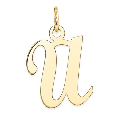 Initial U Charm 14k Gold YC248U, MPN: YC248U, 191101364273