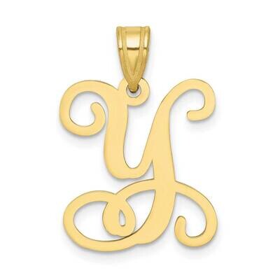 Initial Letter Y Pendant 10k Gold 10XNA518Y/Y, MPN: 10XNA518Y/Y,