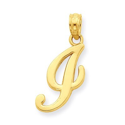 I Script Initial Pendant 14k Gold YC993I, MPN: YC993I, 637218007066