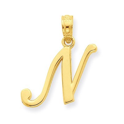 N Script Initial Pendant 14k Gold YC993N, MPN: YC993N, 637218007110