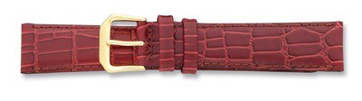 14mm Havana Wild Alligator Gold-tone Buckle Watch Band BA89-14, MPN: BA89-14, 886774147062